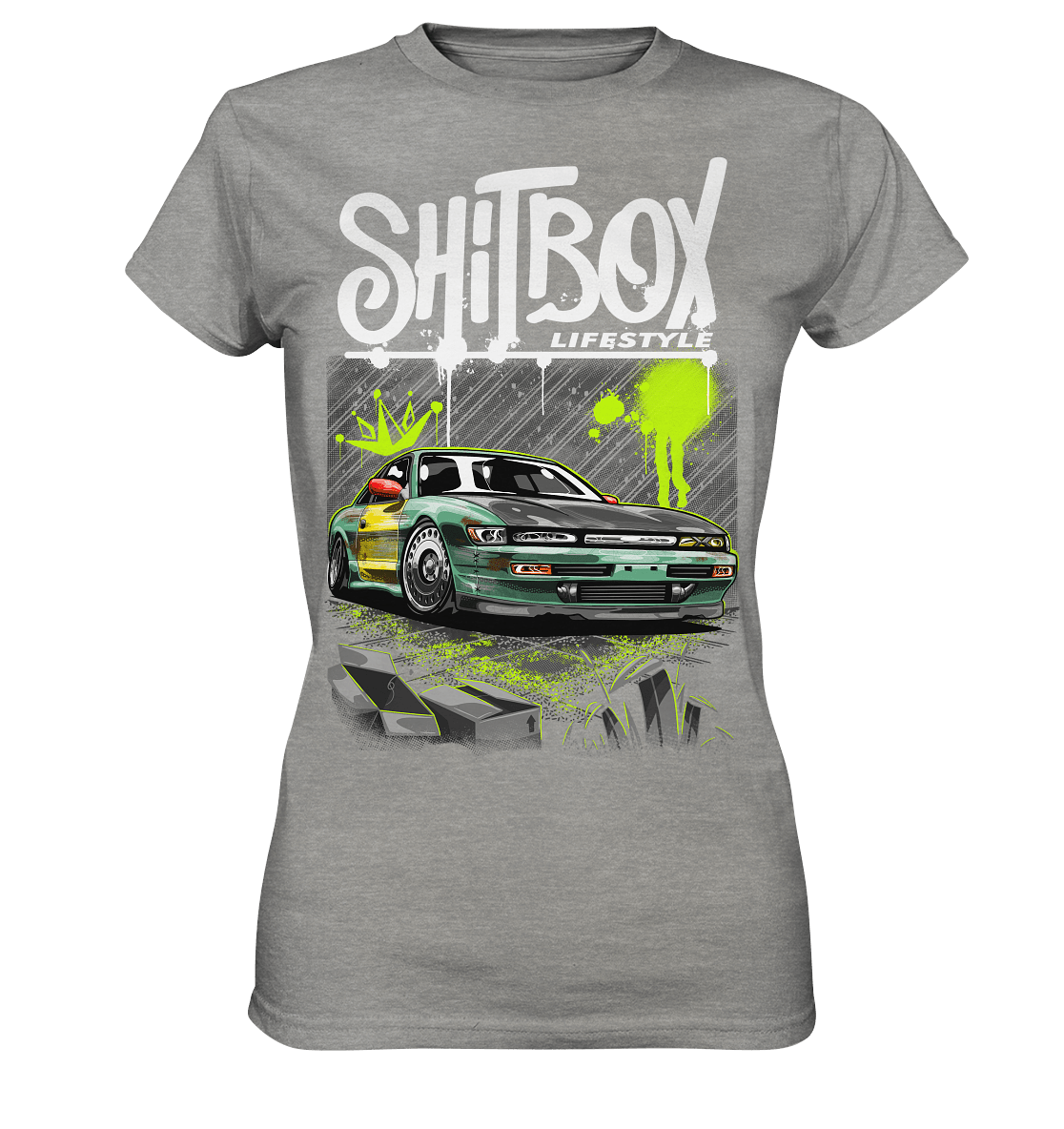 Shitbox Nissan Silvia PS13 - Ladies Premium Shirt - MotoMerch.de