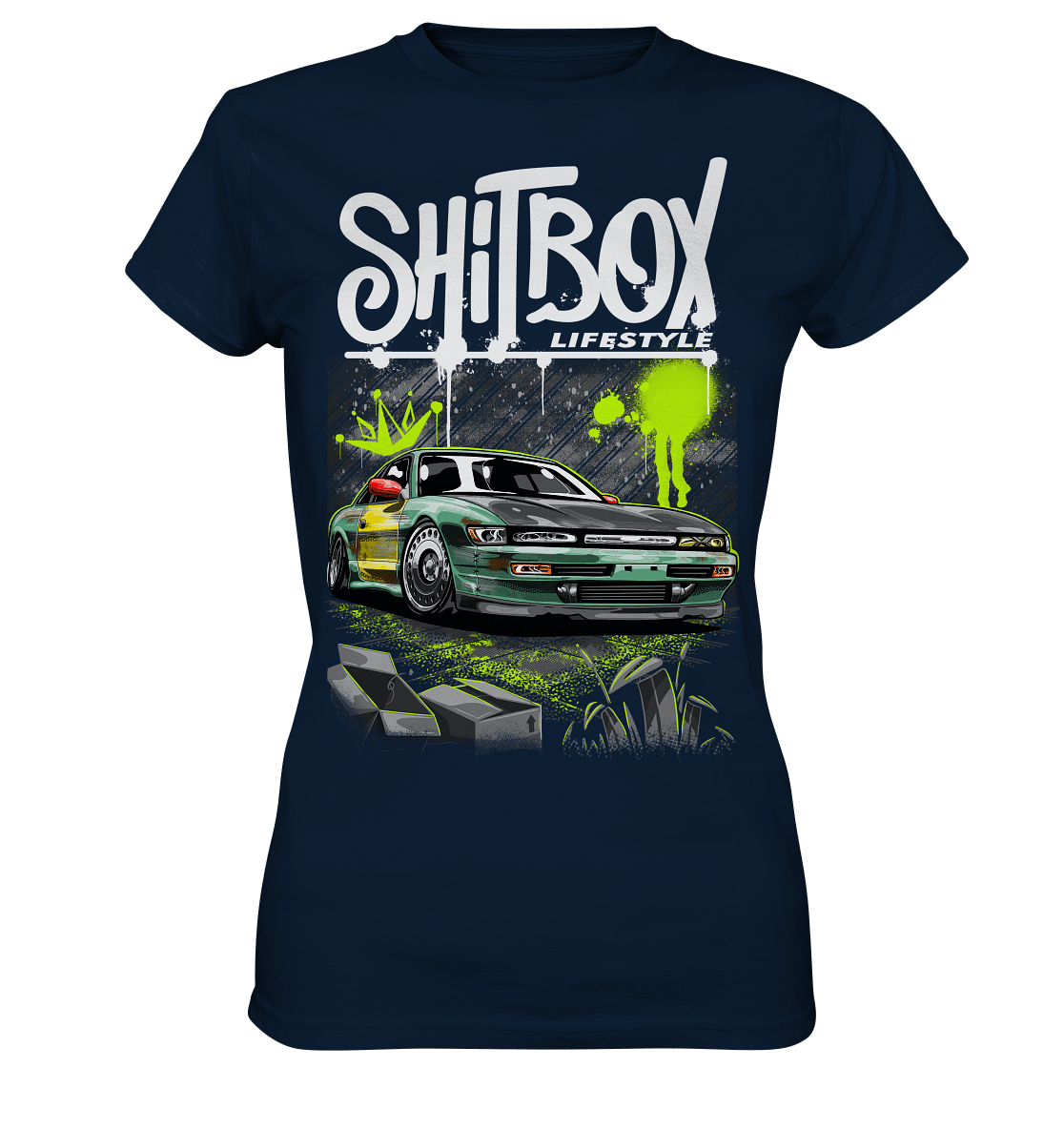 Shitbox Nissan Silvia PS13 - Ladies Premium Shirt - MotoMerch.de