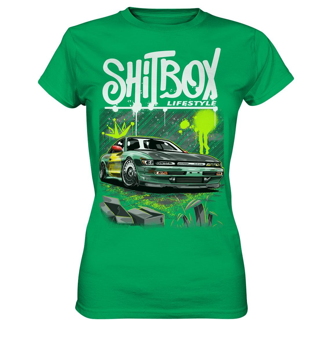 Shitbox Nissan Silvia PS13 - Ladies Premium Shirt - MotoMerch.de