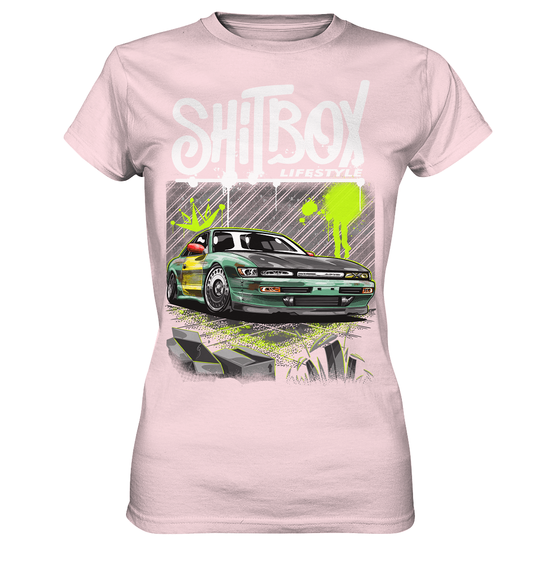 Shitbox Nissan Silvia PS13 - Ladies Premium Shirt - MotoMerch.de