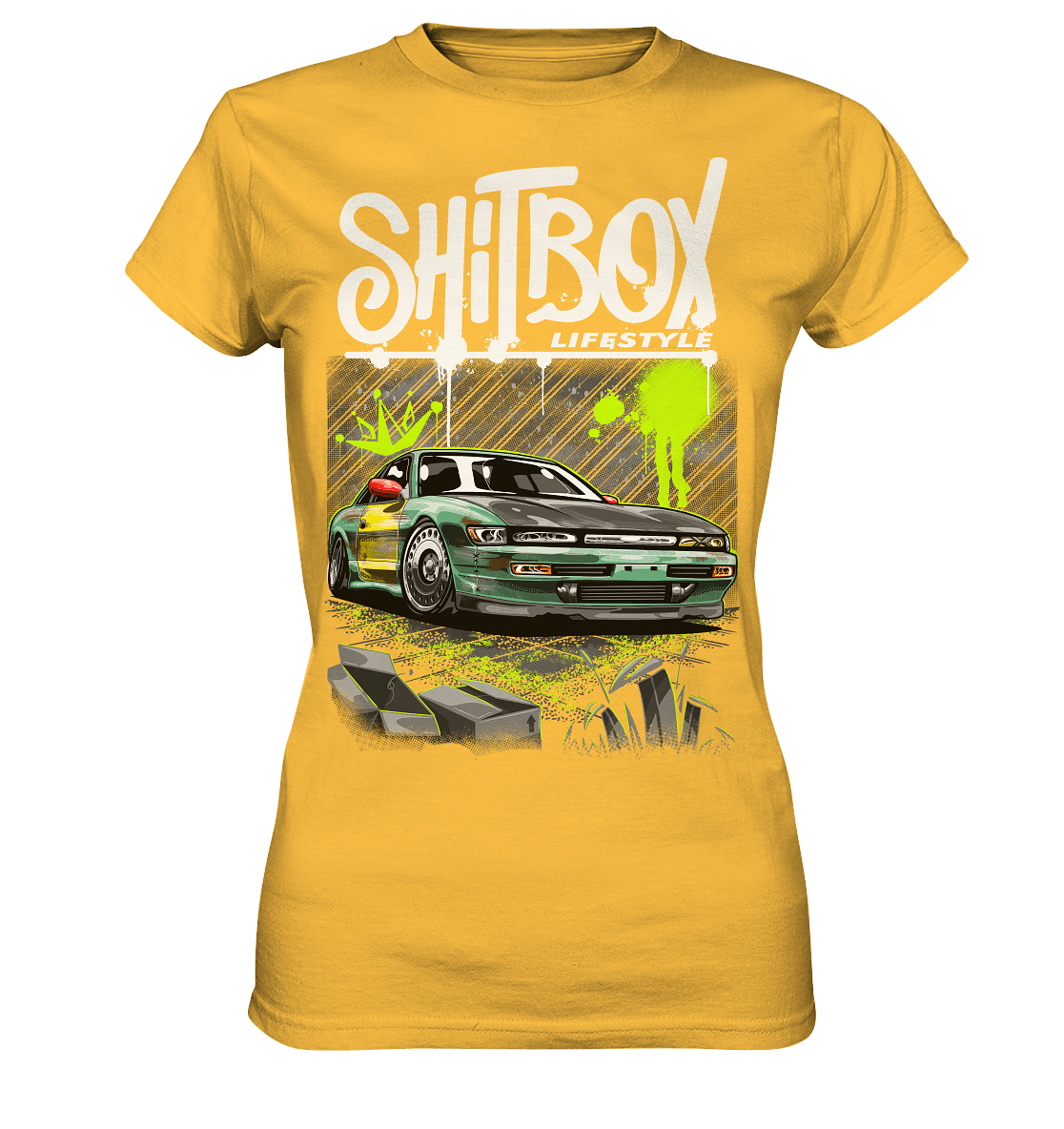 Shitbox Nissan Silvia PS13 - Ladies Premium Shirt - MotoMerch.de