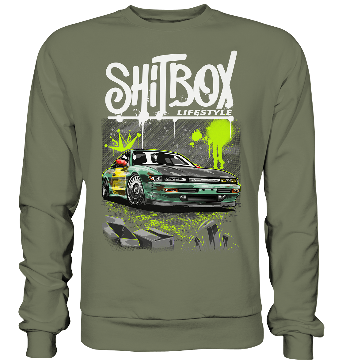 Shitbox Nissan Silvia PS13 - Premium Sweatshirt - MotoMerch.de