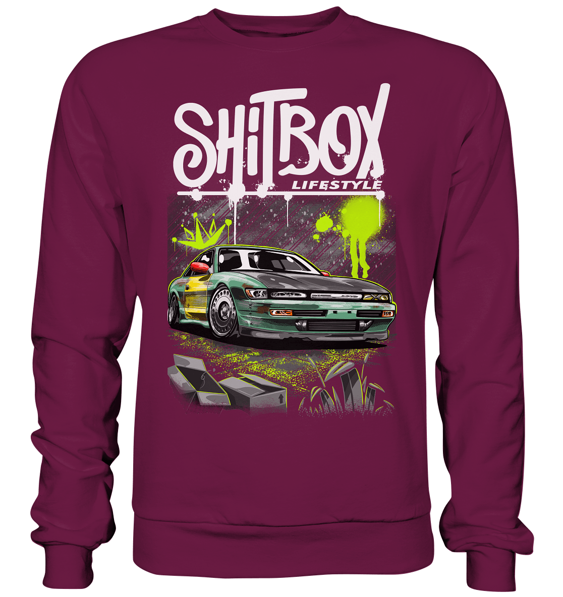 Shitbox Nissan Silvia PS13 - Premium Sweatshirt - MotoMerch.de