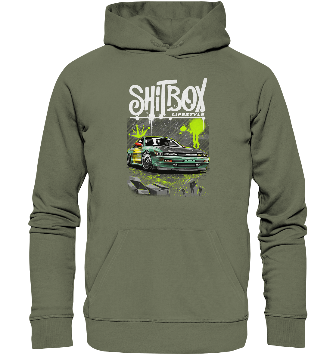 Shitbox Nissan Silvia PS13 - Premium Unisex Hoodie - MotoMerch.de