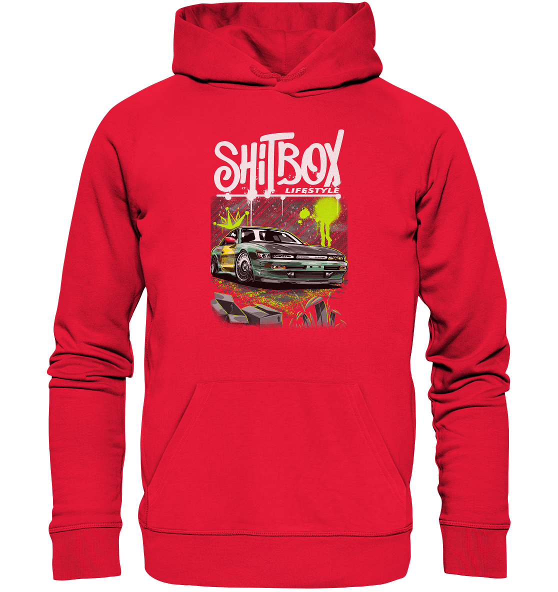 Shitbox Nissan Silvia PS13 - Premium Unisex Hoodie - MotoMerch.de