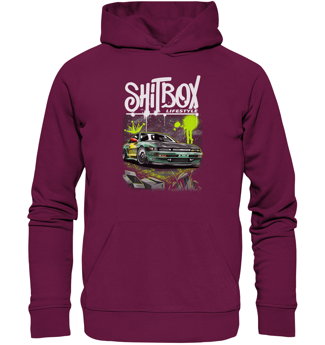 Shitbox Nissan Silvia PS13 - Premium Unisex Hoodie - MotoMerch.de