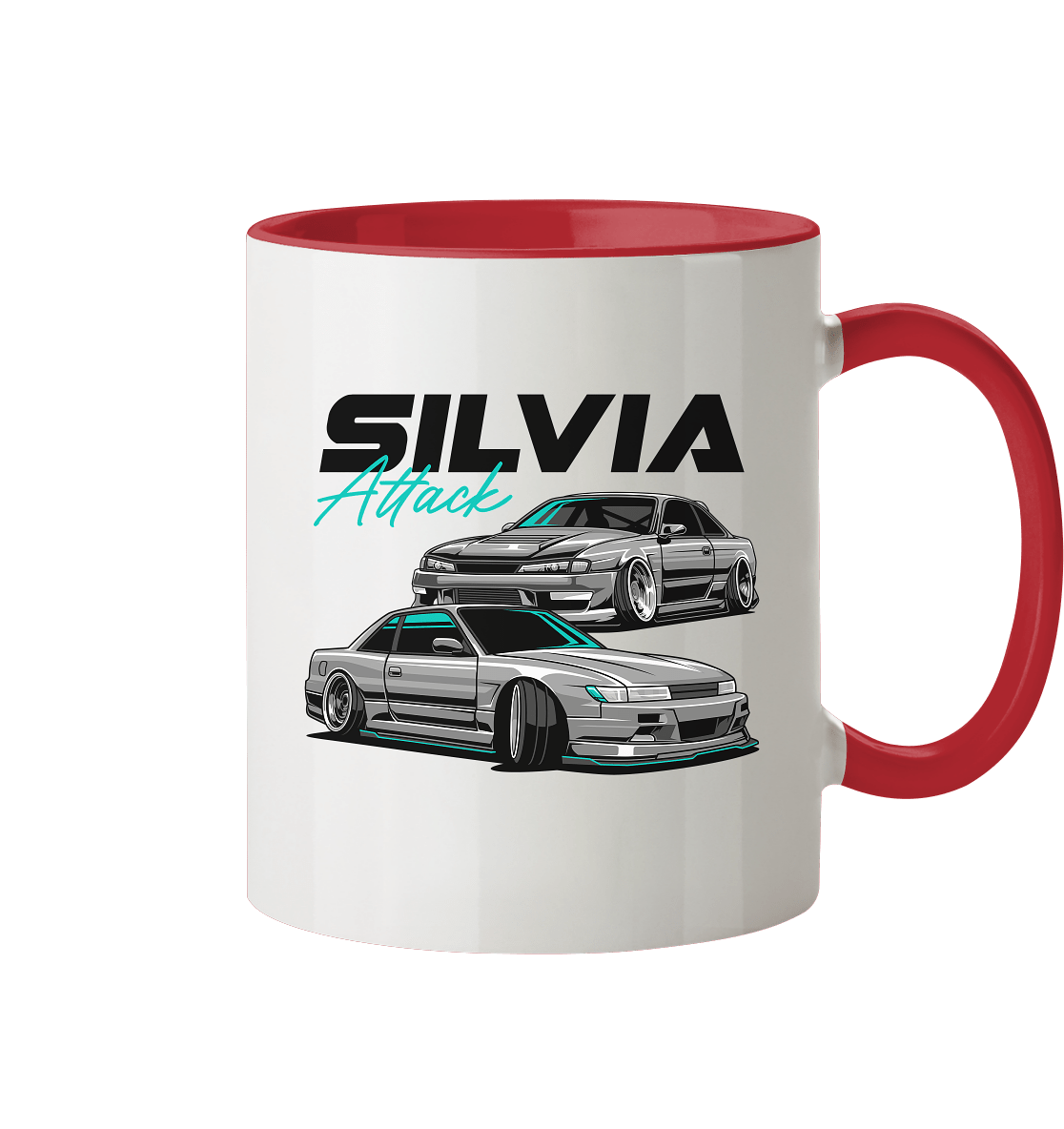 Silvia Attack - Tasse zweifarbig - MotoMerch.de
