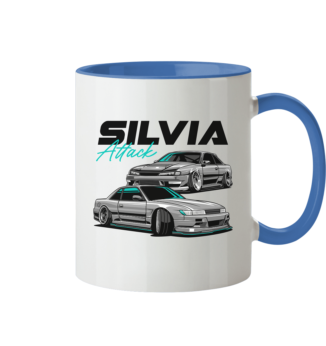 Silvia Attack - Tasse zweifarbig - MotoMerch.de