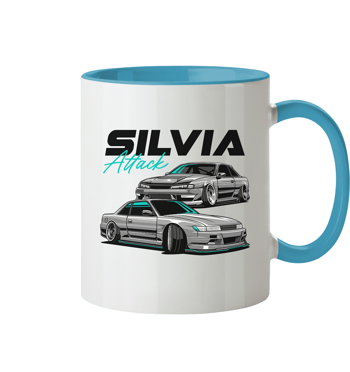 Silvia Attack - Tasse zweifarbig - MotoMerch.de