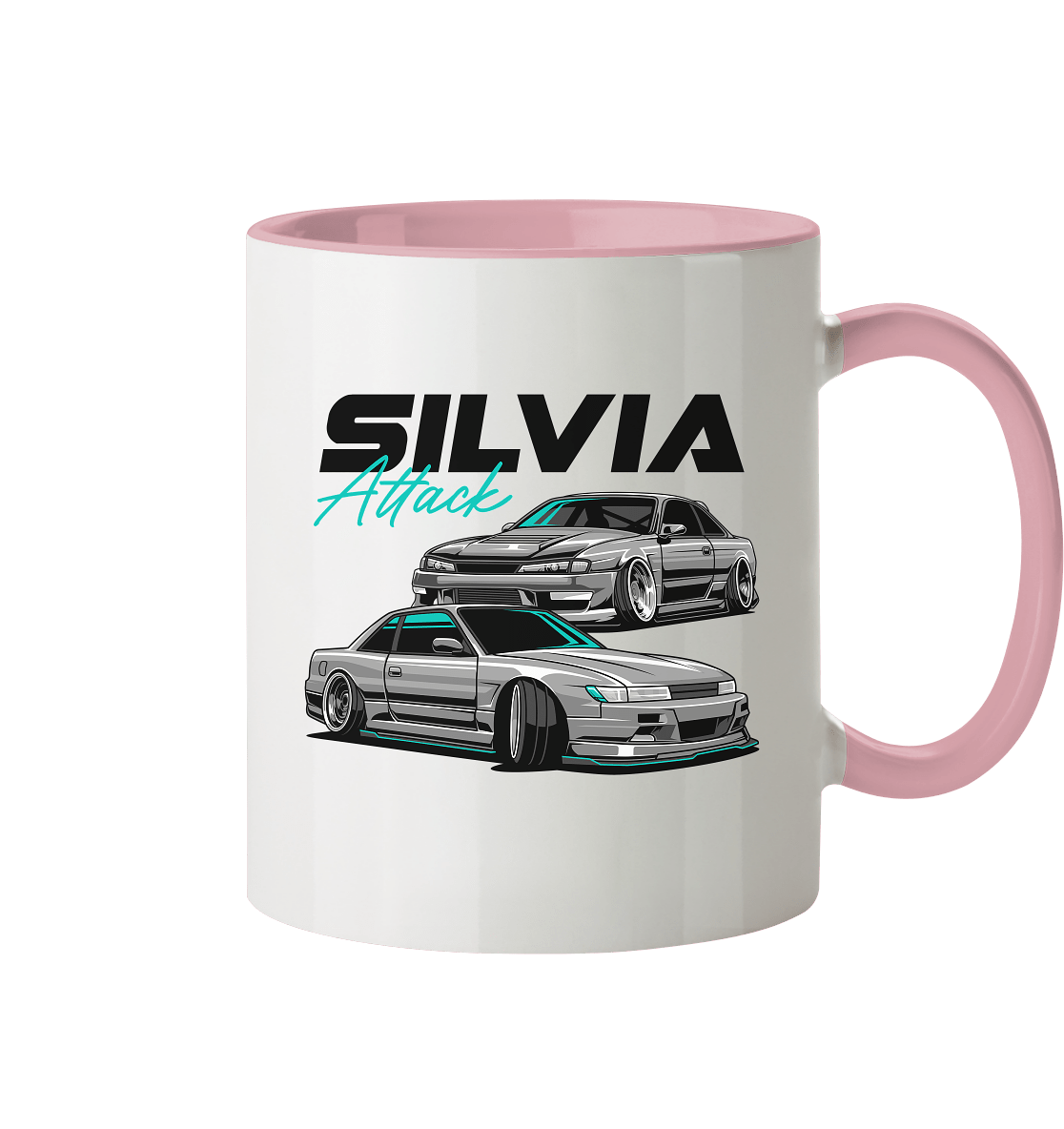 Silvia Attack - Tasse zweifarbig - MotoMerch.de
