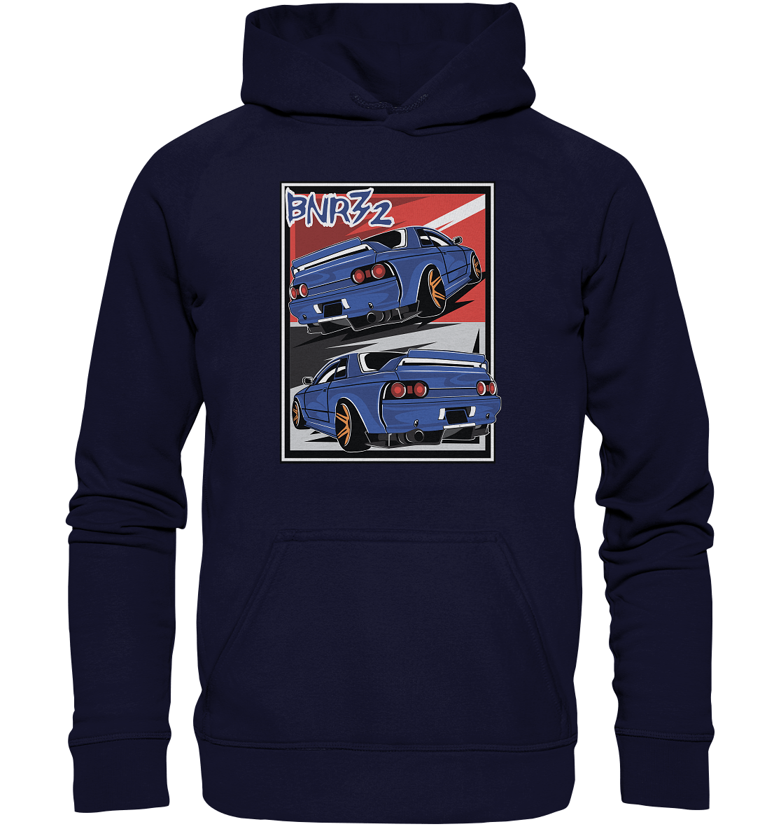 Skyline BNR32 - Basic Unisex Hoodie XL - MotoMerch.de