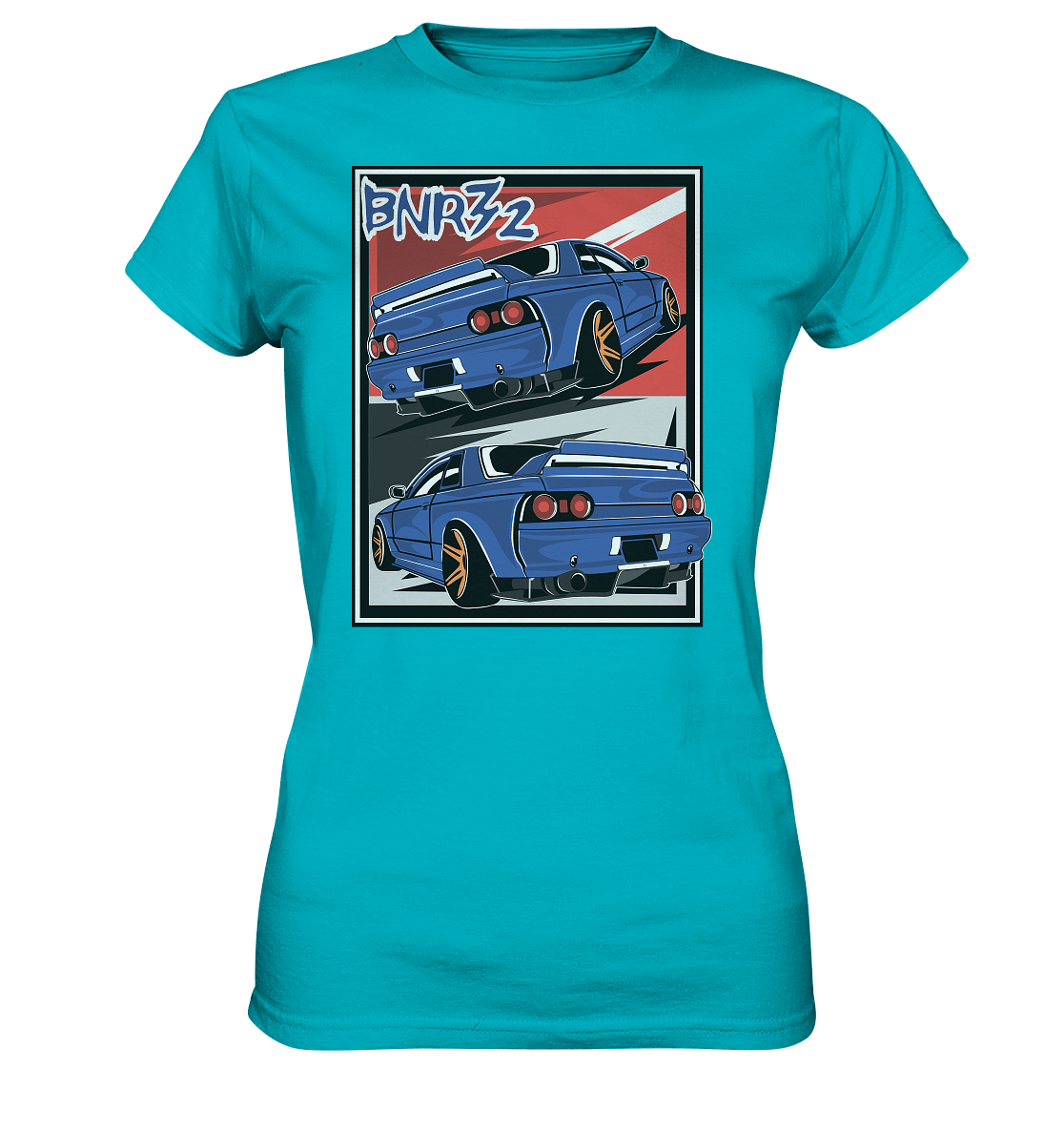 Skyline BNR32 - Ladies Premium Shirt - MotoMerch.de