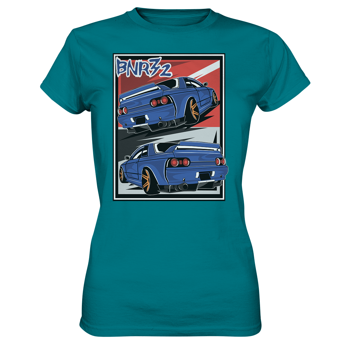 Skyline BNR32 - Ladies Premium Shirt - MotoMerch.de