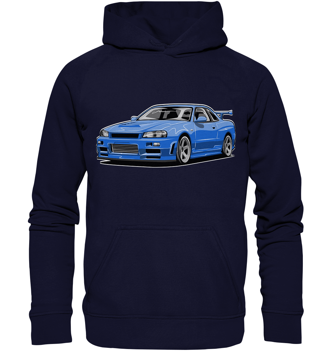 Skyline R34 GT-R - Basic Unisex Hoodie XL - MotoMerch.de
