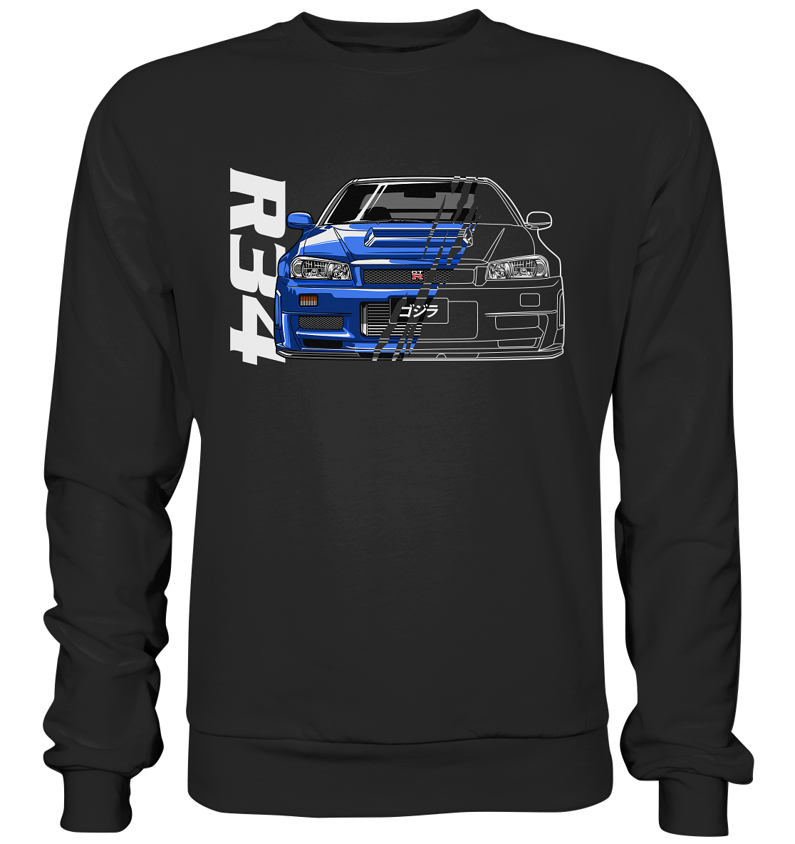 Skyline R34 GT-R Half-Cut - Premium Sweatshirt - MotoMerch.de
