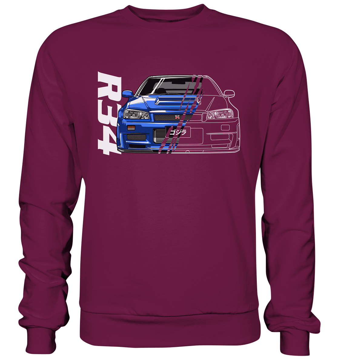 Skyline R34 GT-R Half-Cut - Premium Sweatshirt - MotoMerch.de