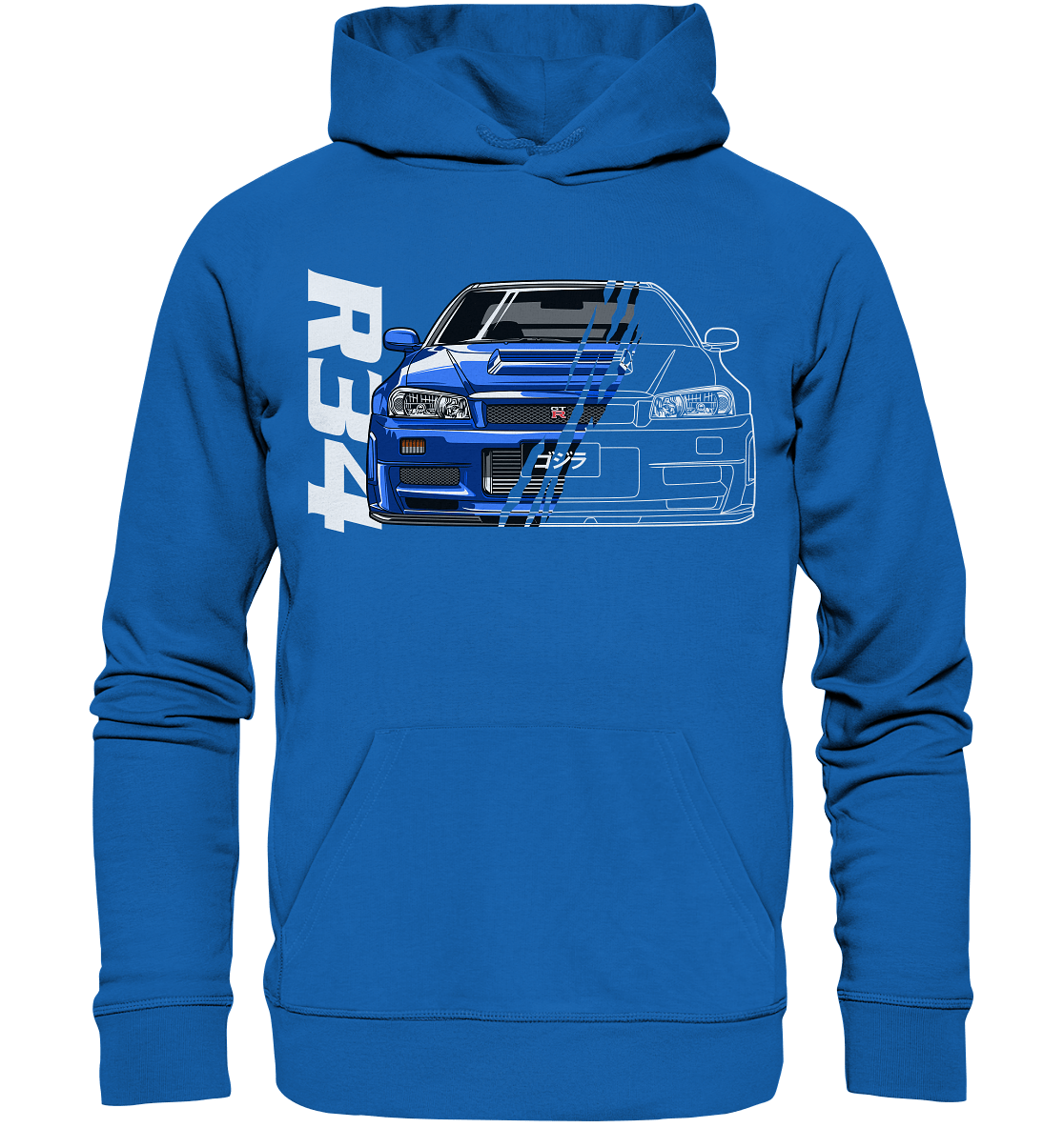 Skyline R34 GT-R Half-Cut - Premium Unisex Hoodie - MotoMerch.de