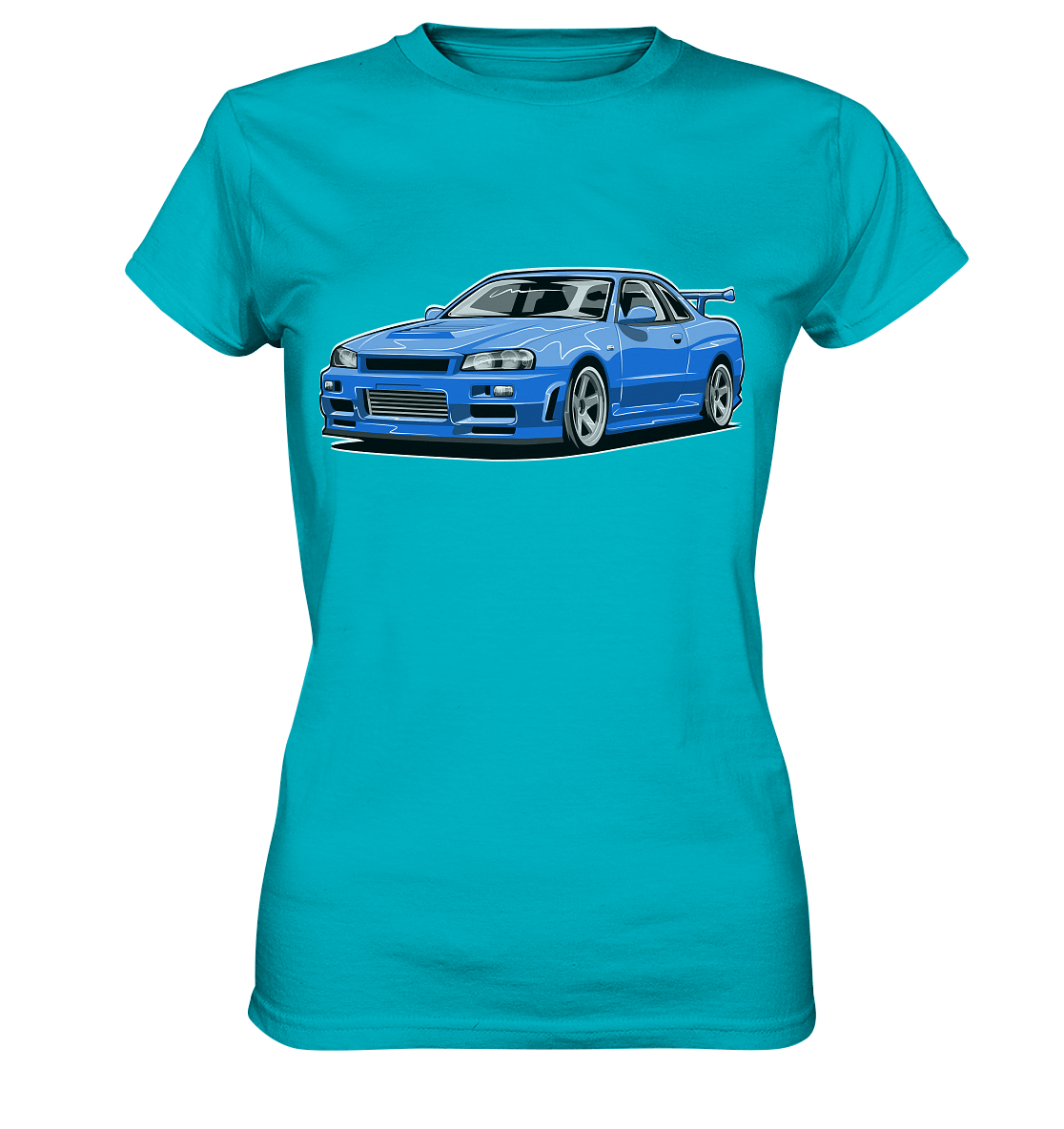 Skyline R34 GT-R - Ladies Premium Shirt - MotoMerch.de