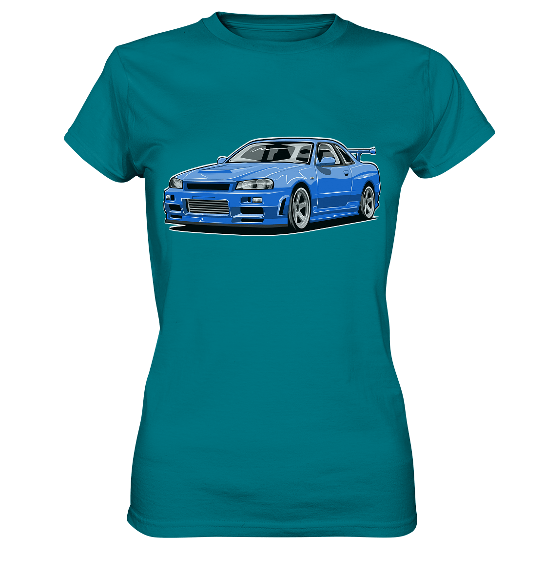 Skyline R34 GT-R - Ladies Premium Shirt - MotoMerch.de