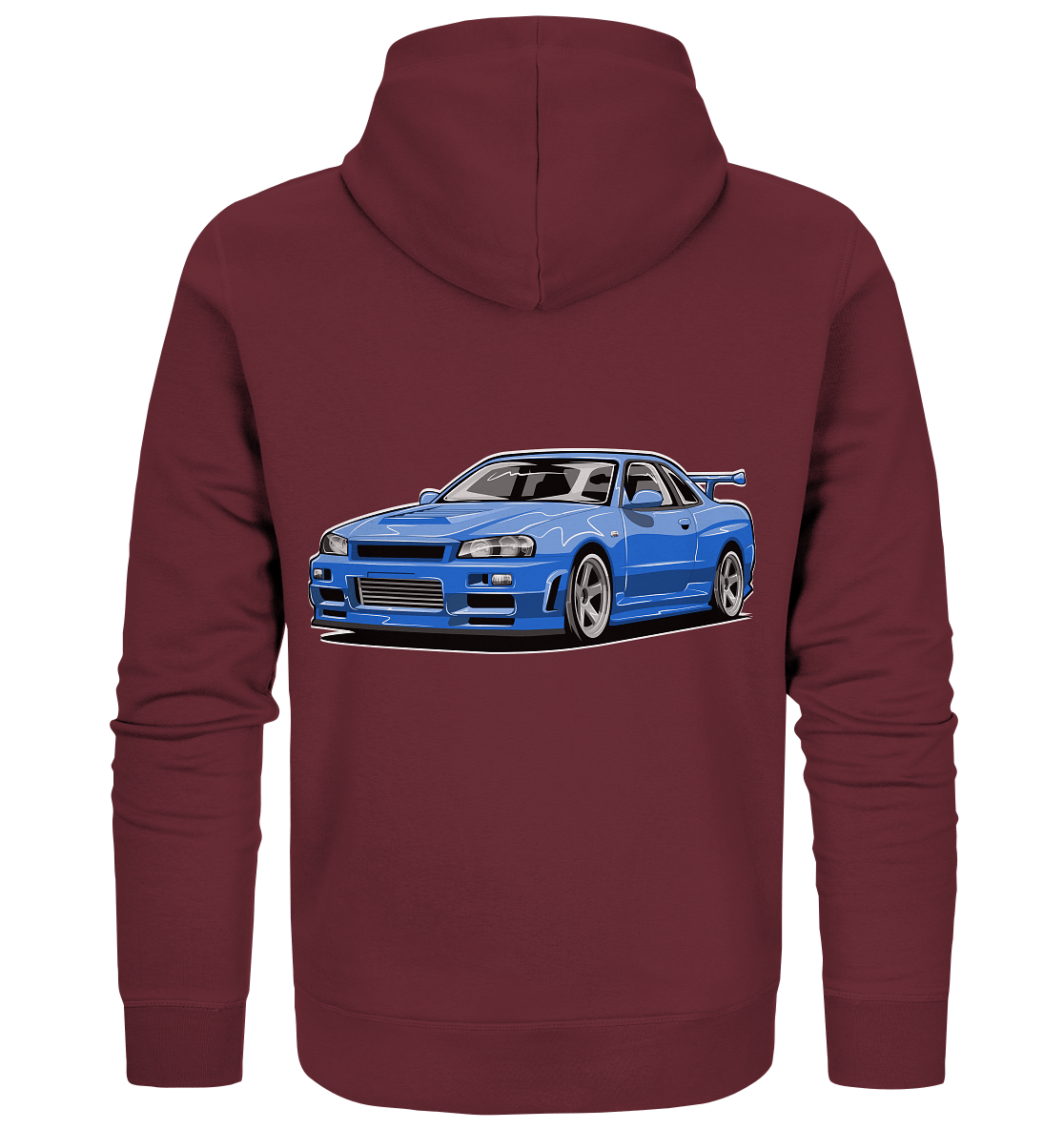 Skyline R34 GT-R - Organic Zipper - MotoMerch.de