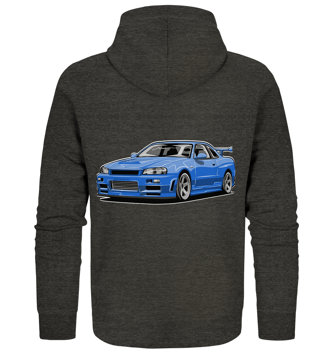 Skyline R34 GT-R - Organic Zipper - MotoMerch.de