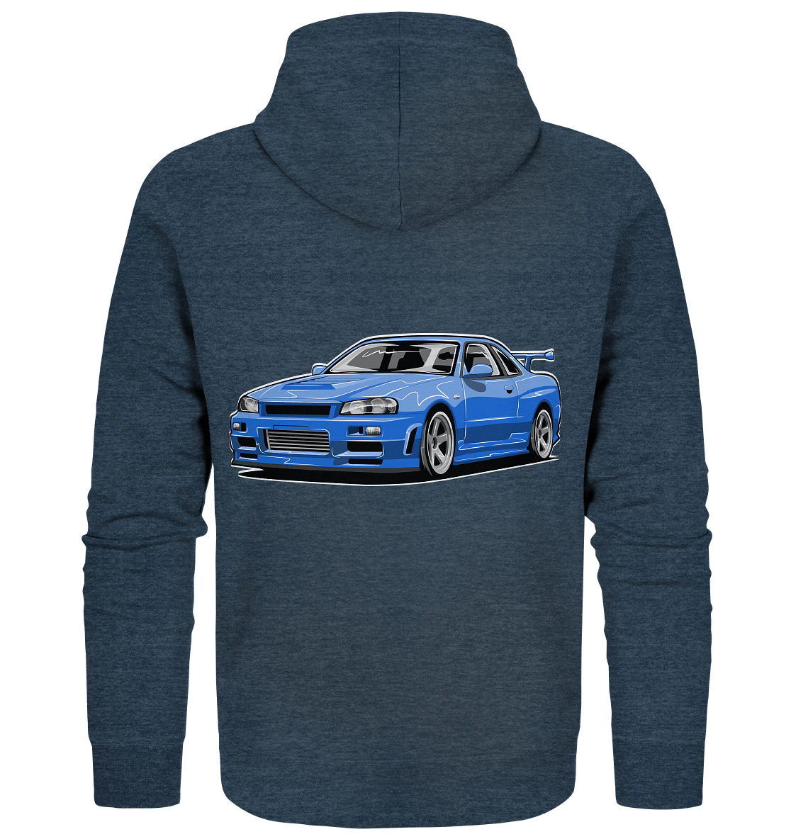 Skyline R34 GT-R - Organic Zipper - MotoMerch.de