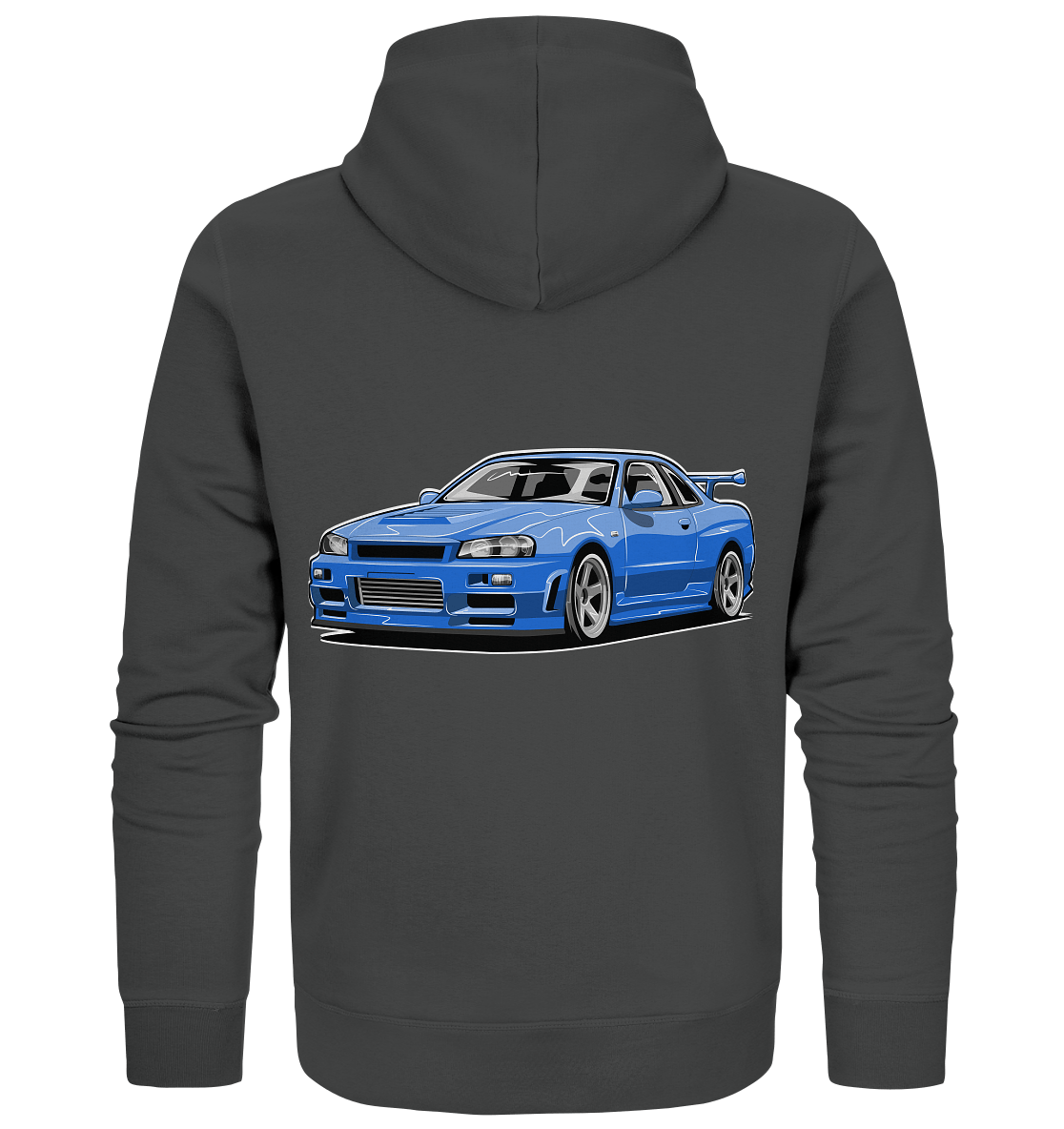 Skyline R34 GT-R - Organic Zipper - MotoMerch.de