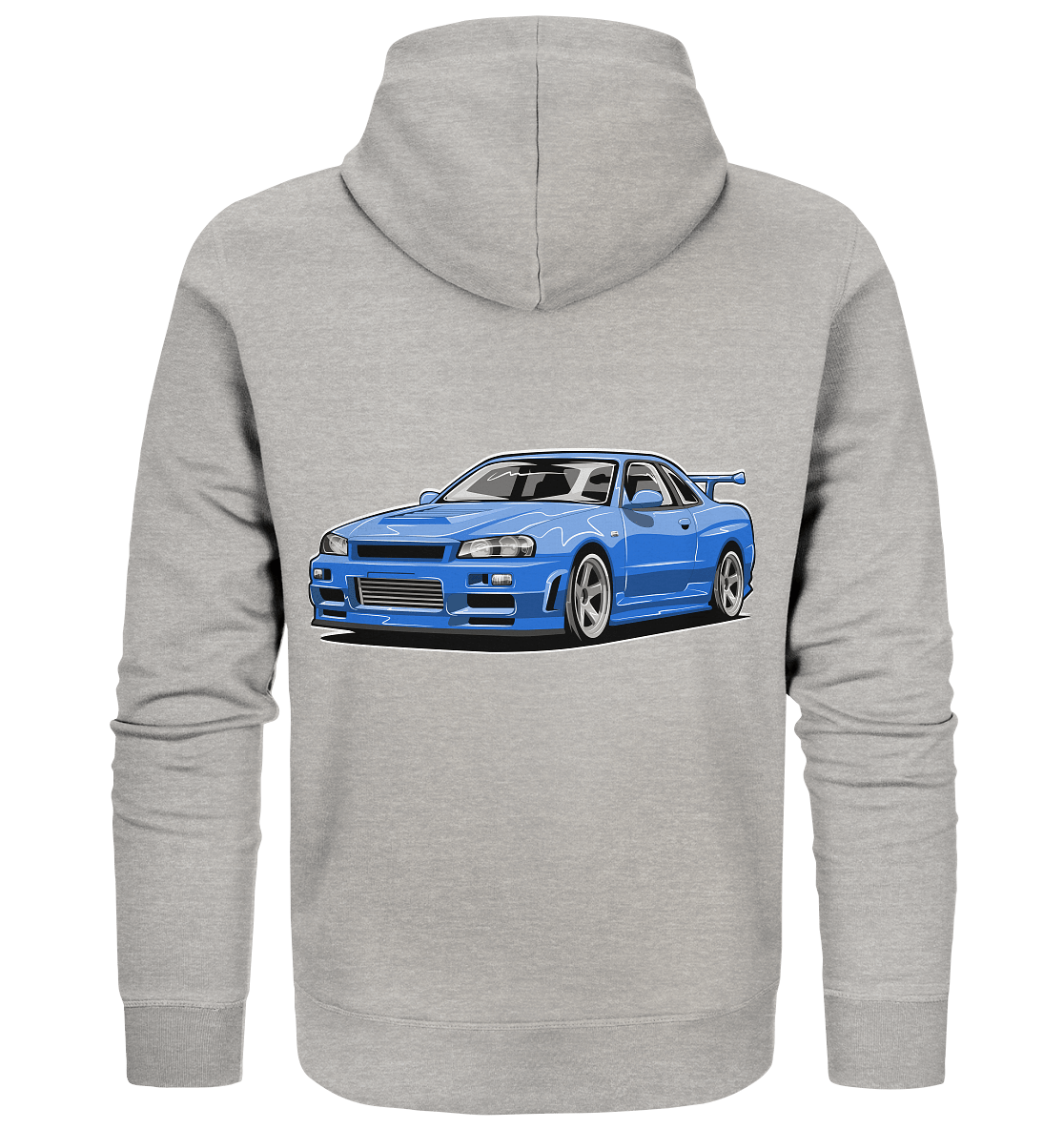 Skyline R34 GT-R - Organic Zipper - MotoMerch.de