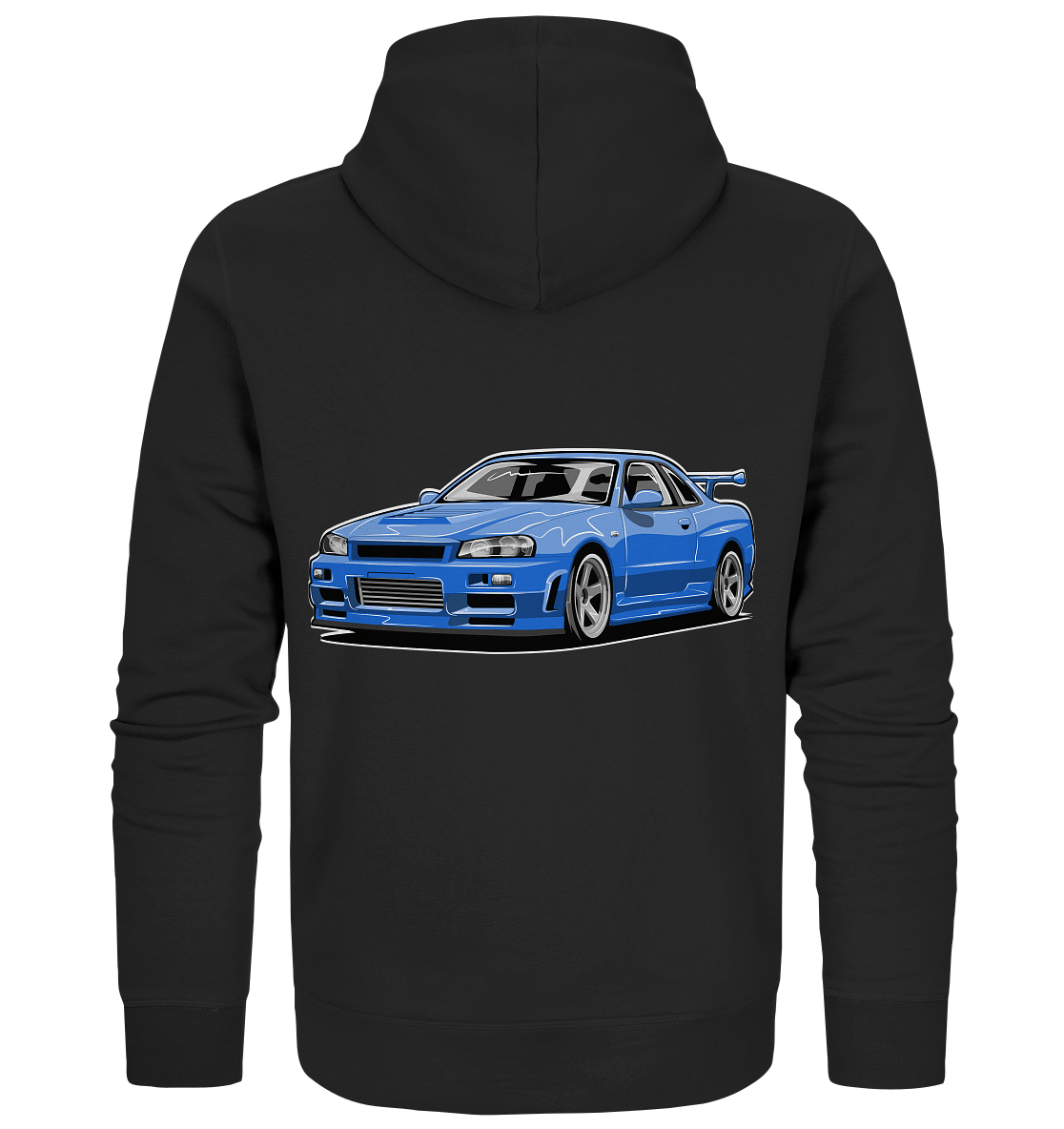 Skyline R34 GT-R - Organic Zipper - MotoMerch.de