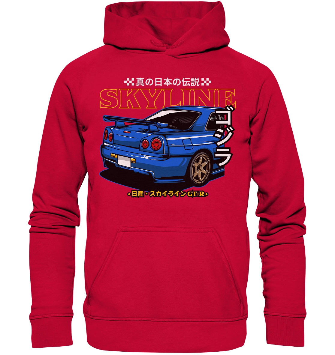 Skyline R34 Heck - Basic Unisex Hoodie - MotoMerch.de