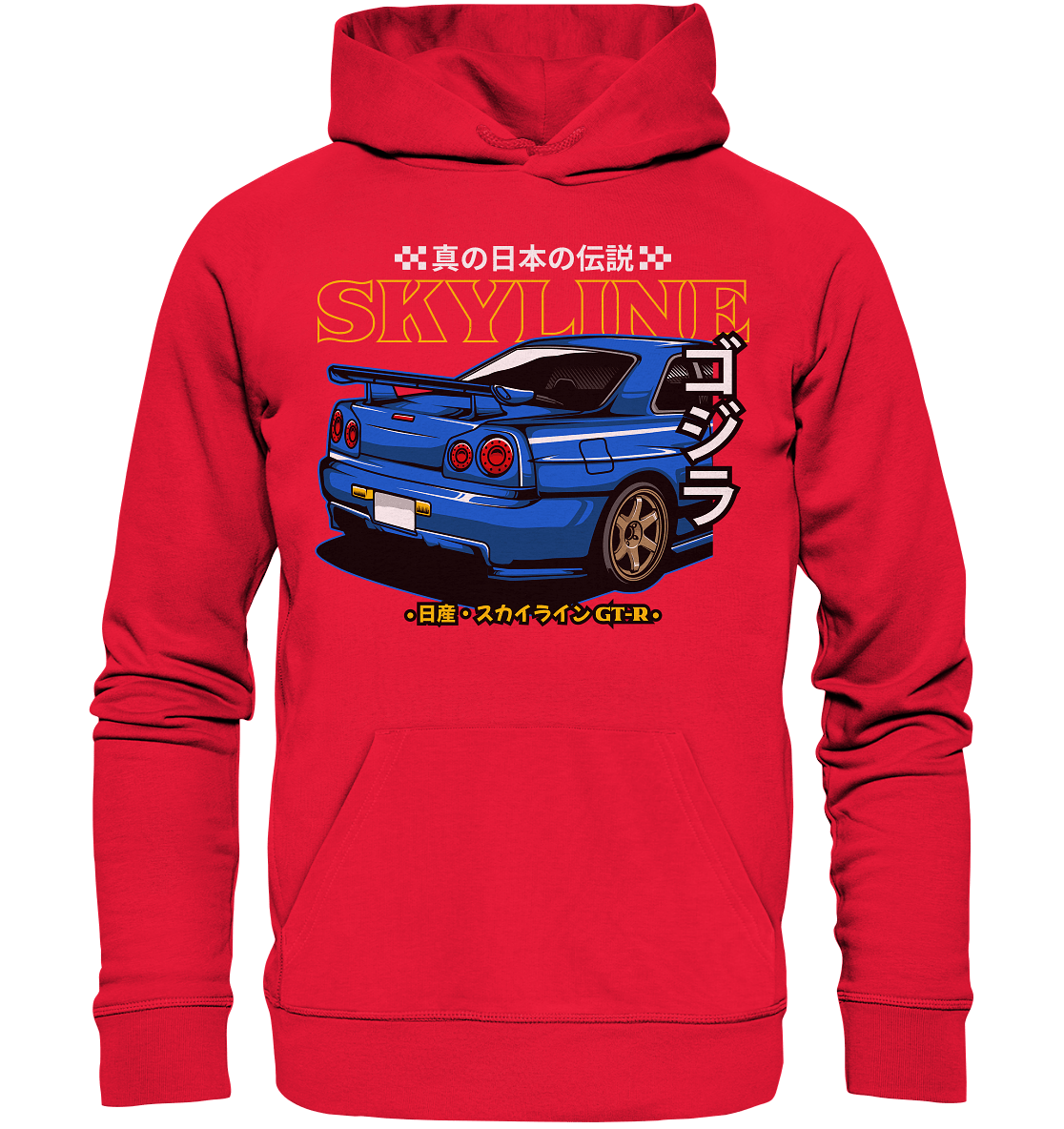 Skyline R34 Heck - Premium Unisex Hoodie - MotoMerch.de