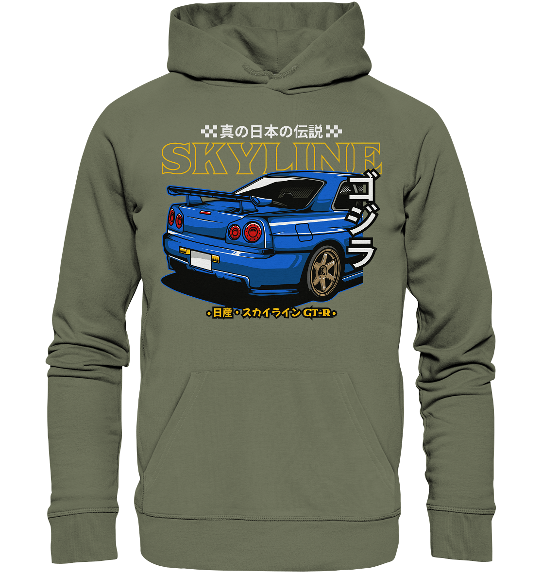 Skyline R34 Heck - Premium Unisex Hoodie - MotoMerch.de