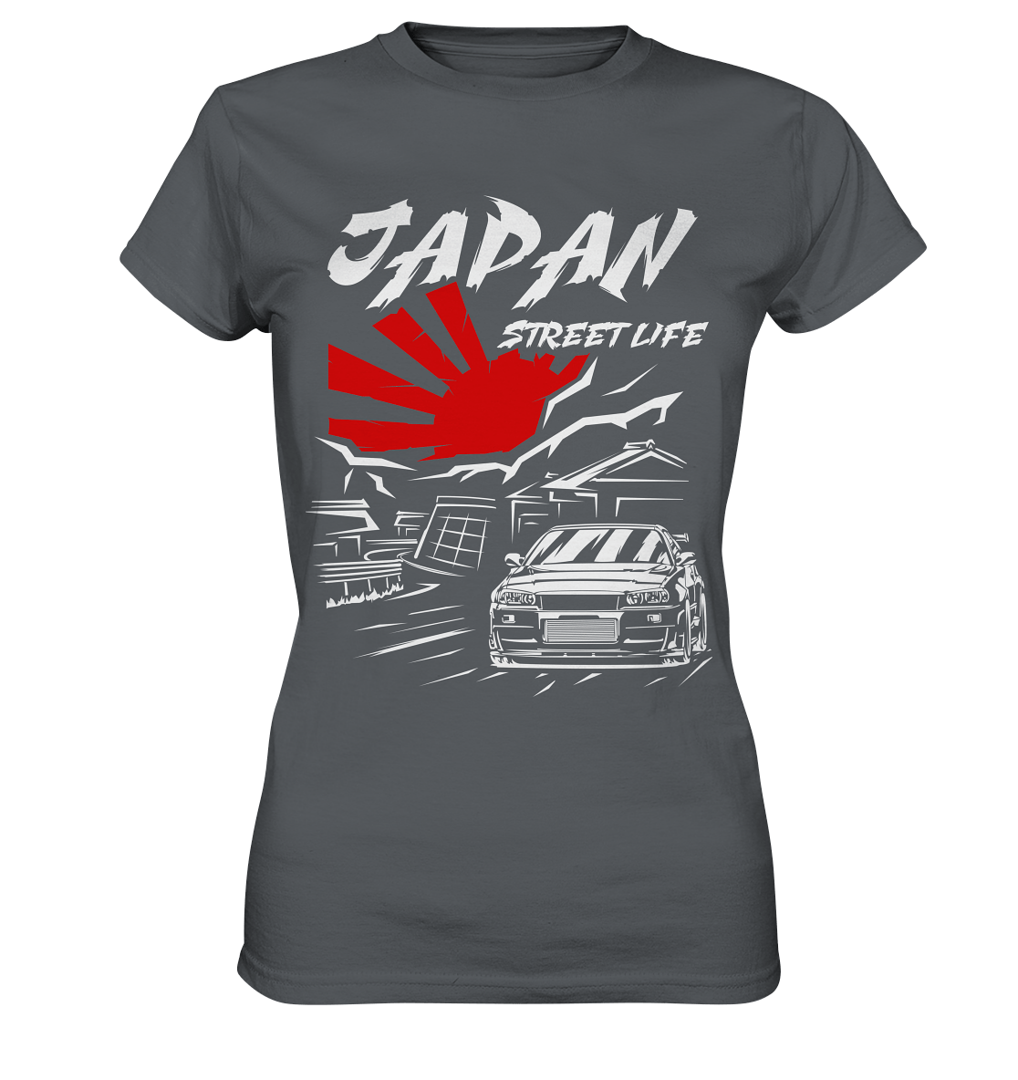 Skyline R34 - Japan Street Life - Ladies Premium Shirt - MotoMerch.de