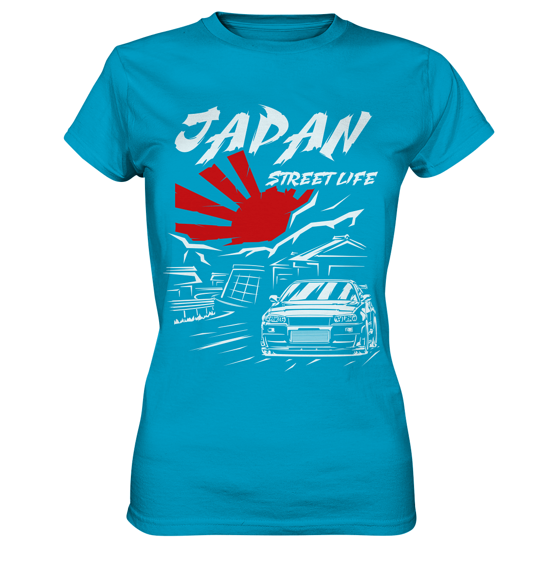 Skyline R34 - Japan Street Life - Ladies Premium Shirt - MotoMerch.de
