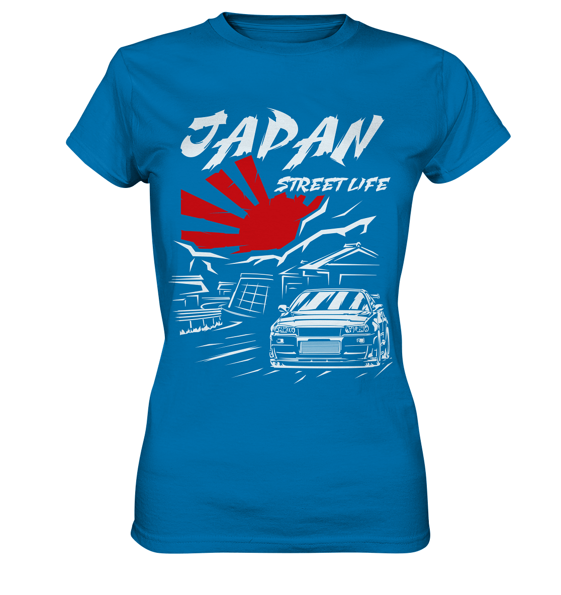 Skyline R34 - Japan Street Life - Ladies Premium Shirt - MotoMerch.de