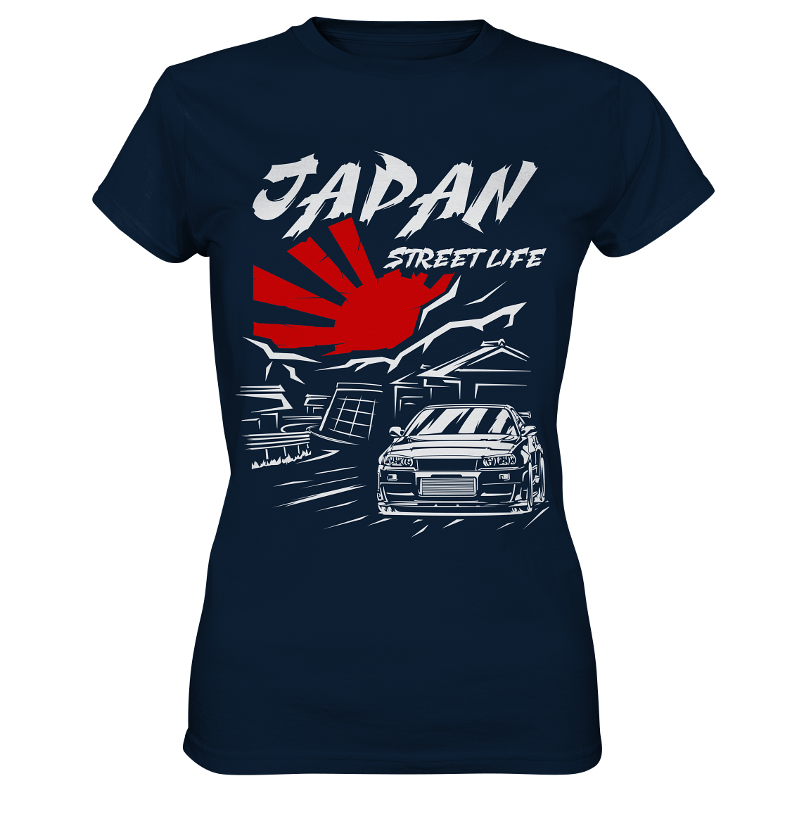 Skyline R34 - Japan Street Life - Ladies Premium Shirt - MotoMerch.de