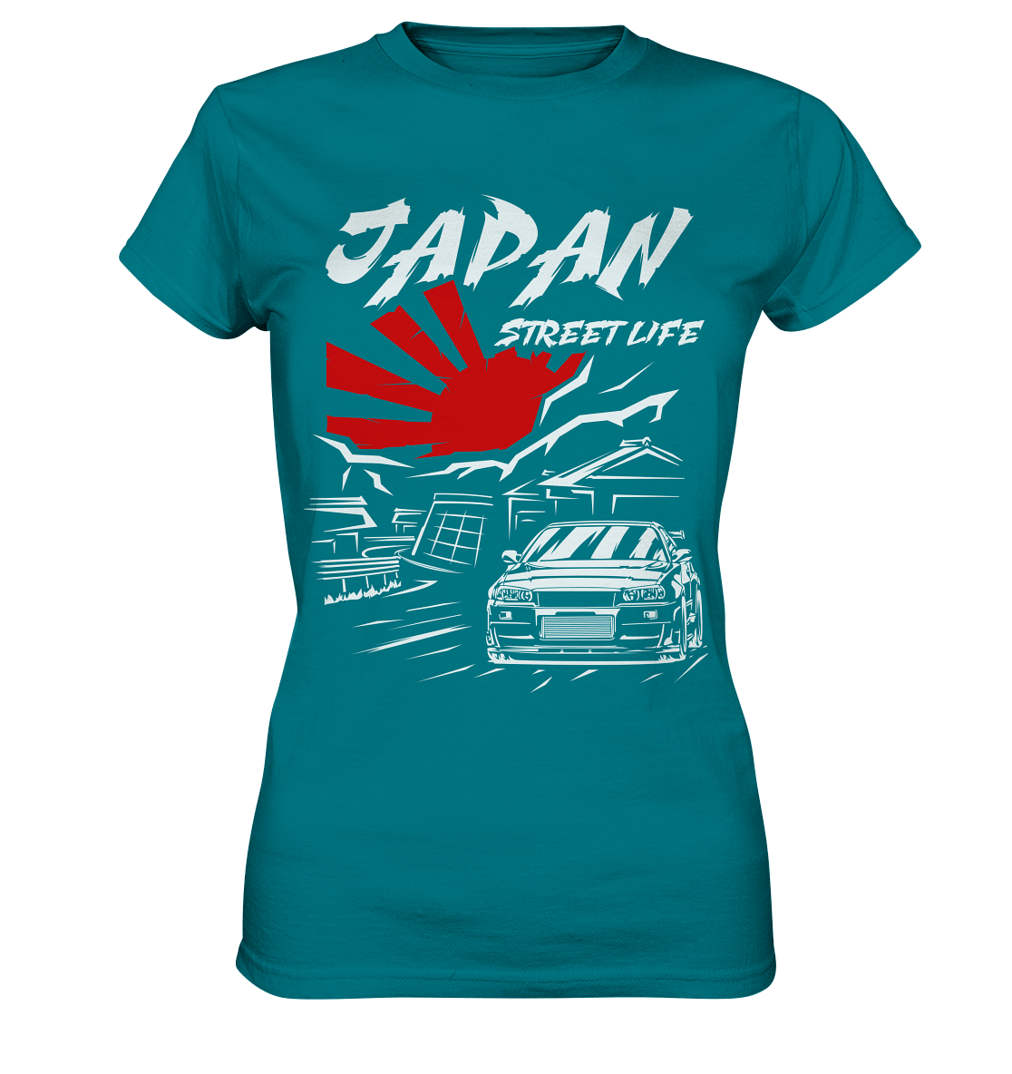 Skyline R34 - Japan Street Life - Ladies Premium Shirt - MotoMerch.de