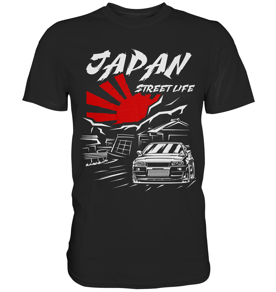 Skyline R34 - Japan Street Life - Premium Shirt - MotoMerch.de