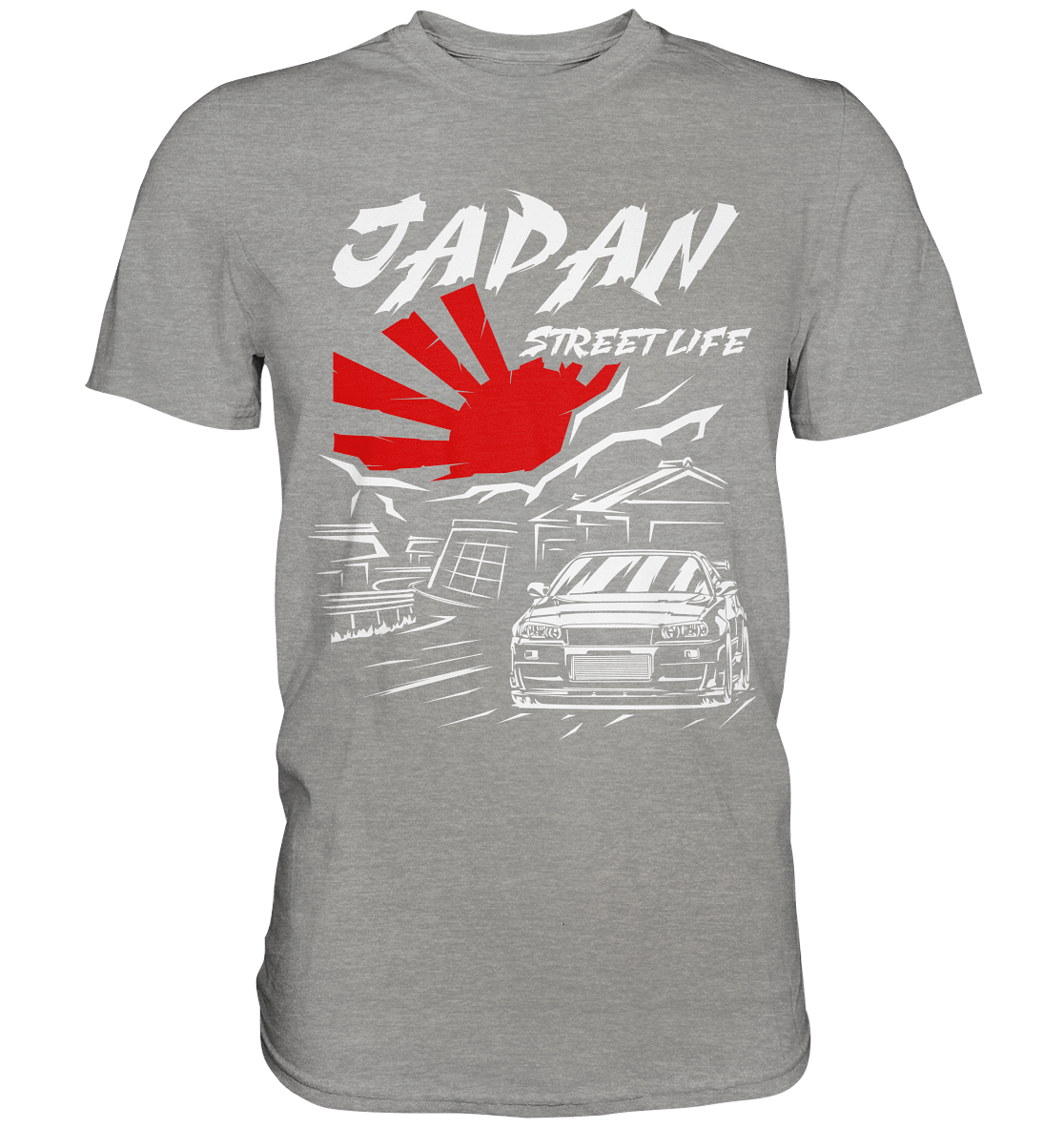 Skyline R34 - Japan Street Life - Premium Shirt - MotoMerch.de