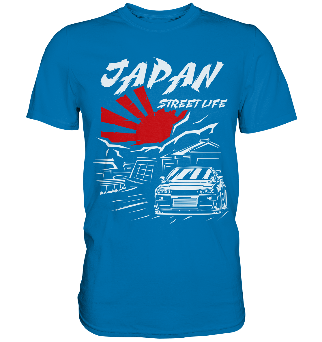 Skyline R34 - Japan Street Life - Premium Shirt - MotoMerch.de