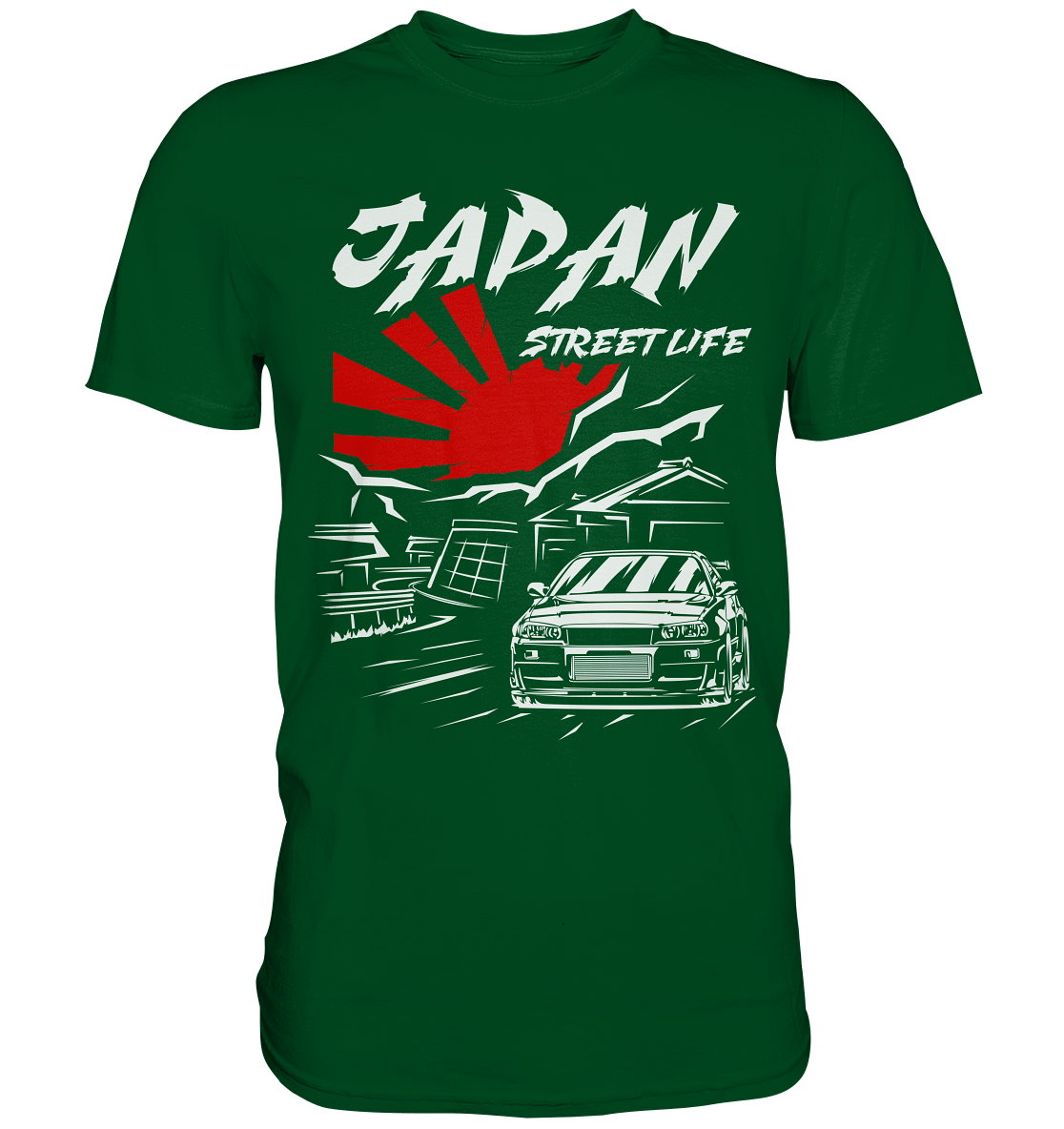 Skyline R34 - Japan Street Life - Premium Shirt - MotoMerch.de
