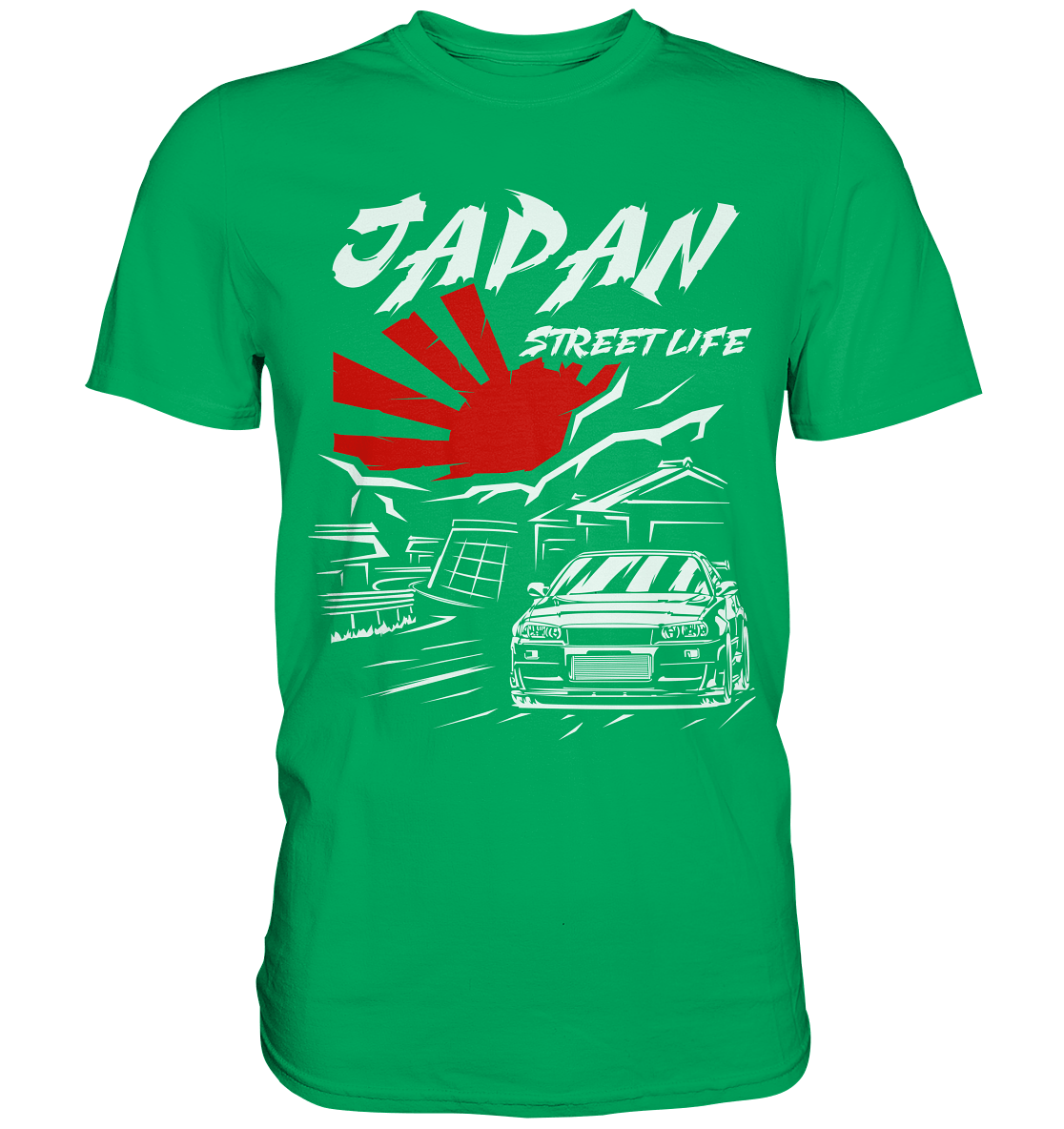 Skyline R34 - Japan Street Life - Premium Shirt - MotoMerch.de