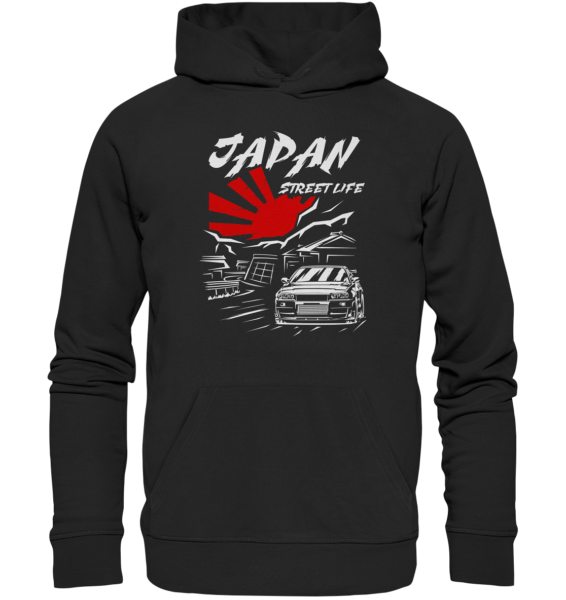 Skyline R34 - Japan Street Life - Premium Unisex Hoodie - MotoMerch.de