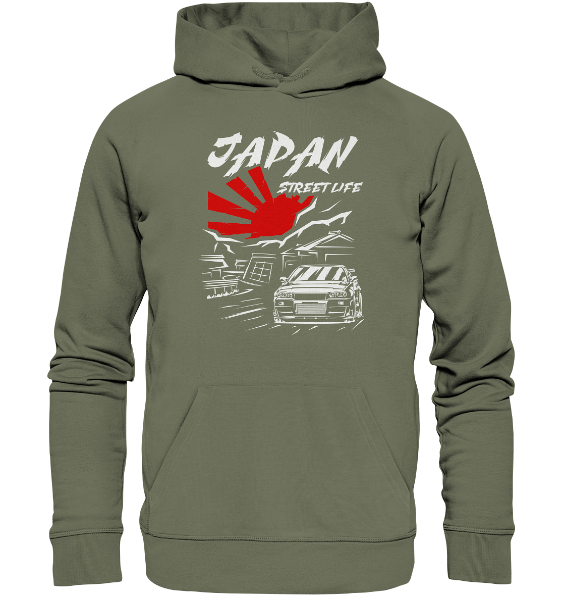 Skyline R34 - Japan Street Life - Premium Unisex Hoodie - MotoMerch.de