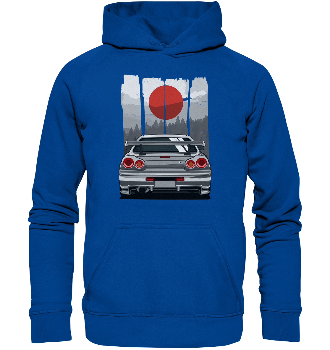 Skyline R34 JDM Sun - Basic Unisex Hoodie - MotoMerch.de