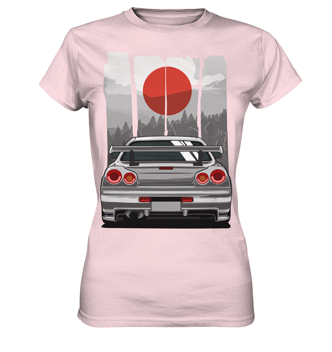 Skyline R34 JDM Sun - Ladies Premium Shirt - MotoMerch.de