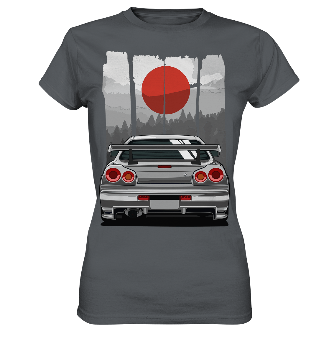 Skyline R34 JDM Sun - Ladies Premium Shirt - MotoMerch.de