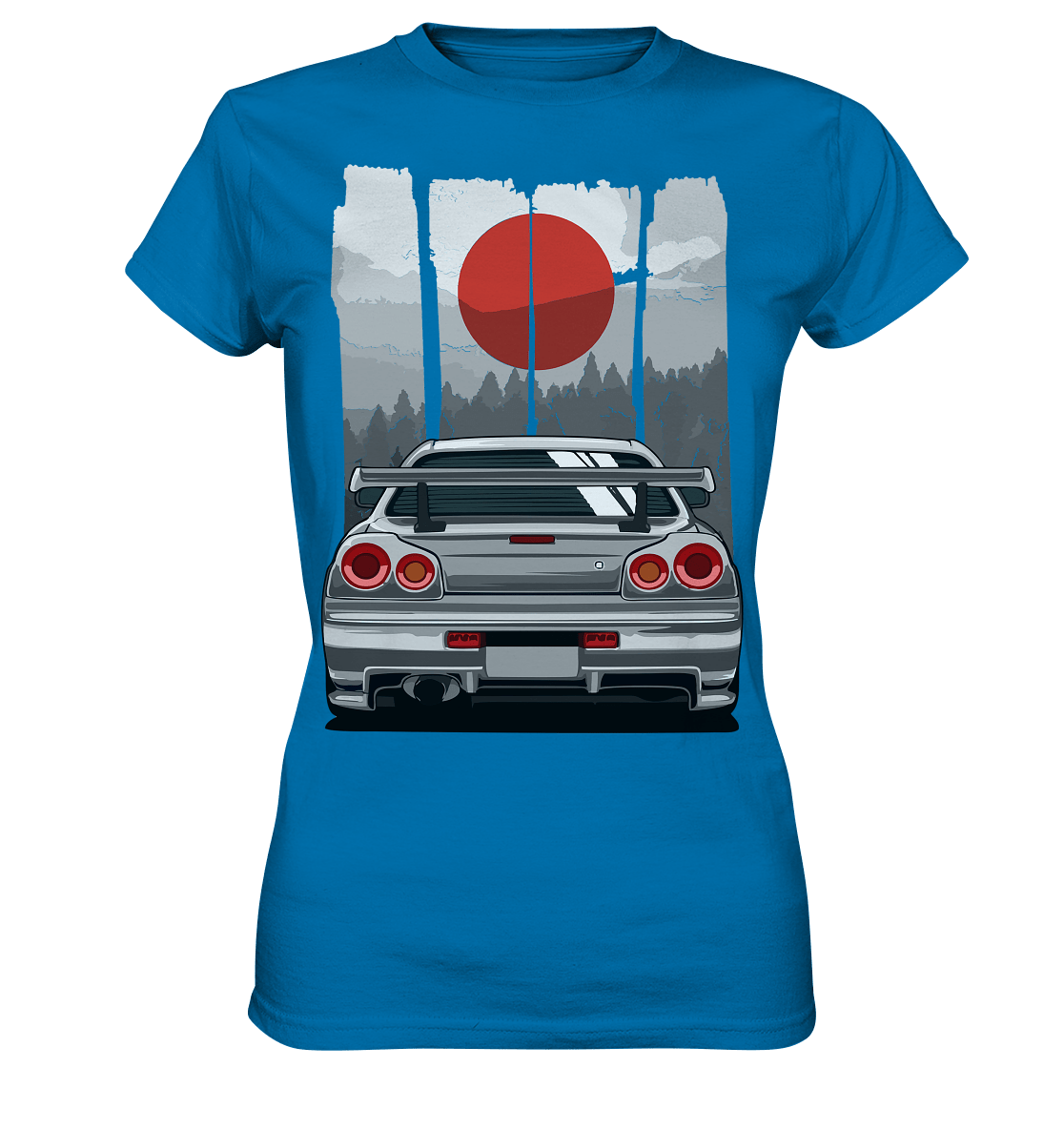 Skyline R34 JDM Sun - Ladies Premium Shirt - MotoMerch.de