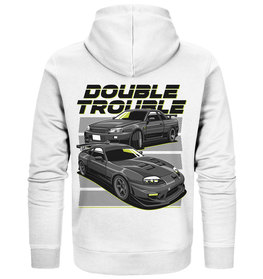 Skyline R34 vs. Supra MK4 - Organic Zipper - MotoMerch.de
