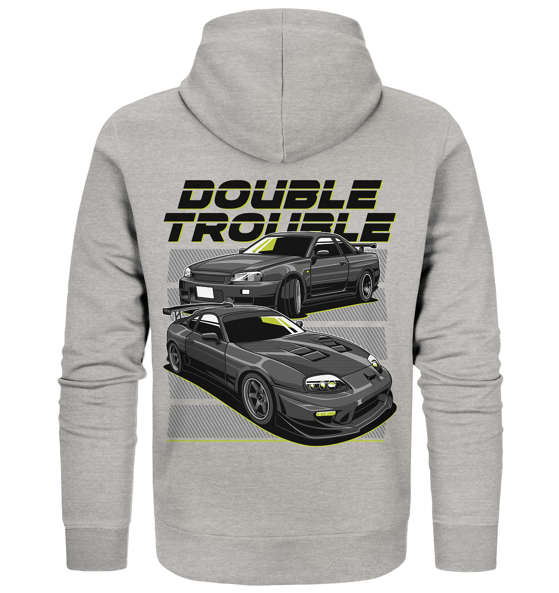 Skyline R34 vs. Supra MK4 - Organic Zipper - MotoMerch.de